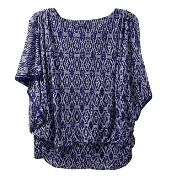 Chicos Size XL Purple Patterned Nylon & Polyester Womens Top Blouse - Picture 11 of 12